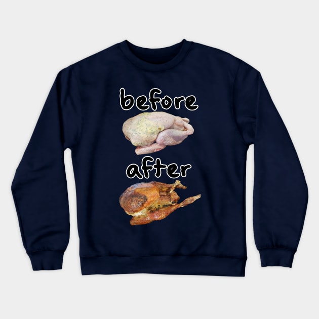 Thanksgiving Turkey Dinner Expectation Crewneck Sweatshirt by ellenhenryart